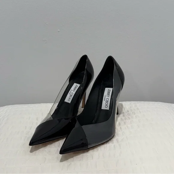 Jimmy Choo Black Women's Heels sz 38 - Picture 3 of 5